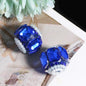 Faceted Crystal Barrel Rhinestone Beads 19mm Polymer Clay Base 5pcs 9