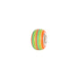 Glass Large Hole Spacer Beads 14mm Rainbow Candy Section Striped 20pcs 31