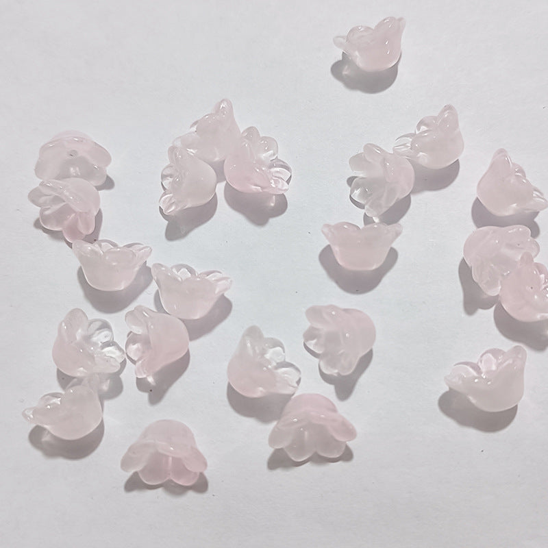 Czech Glass Beads Wind Chime Flower 12mm Pastel Glossy 100pcs 31
