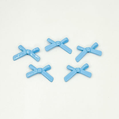 Bow Metal Beads 20mm Baking Painted Polished Alloy 50pcs 12