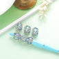 Bubblegum Oval Rhinestone Beads 16mm Chunky Acrylic 10pcs 10