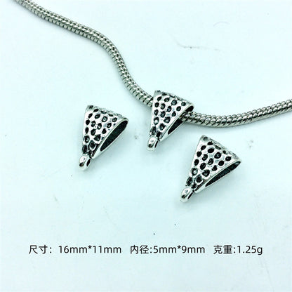 Alloy Bead-Hanger Spacer Beads Vintage Tibetan Style 100pcs 14