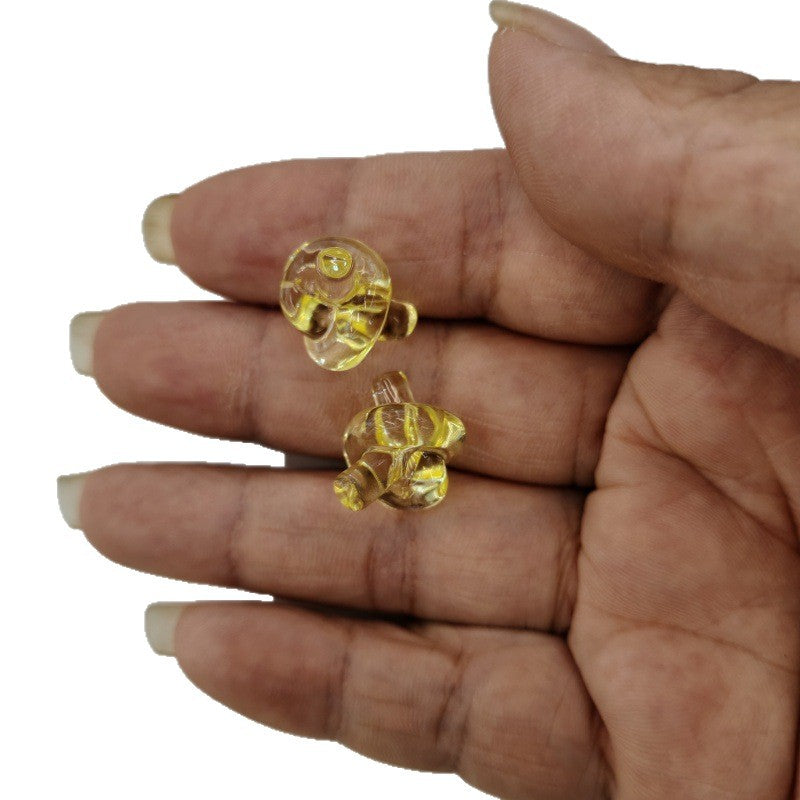 Clear Knot Acrylic Beads 18mm Translucent Glossy 100pcs 5