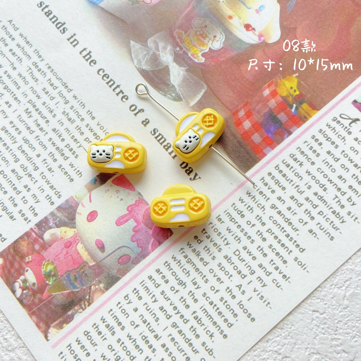 Round Metal Beads Cappuccino Color Smooth Finish 20pcs 9