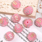 Dollar Bill Ball Rhinestone Beads 19mm Clustered Stones 5pcs 7