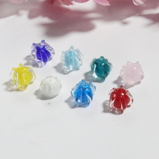 Lampwork Glass Beads Lily Of The Valley 15mm Assorted Colors 20pcs