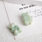 Gradient Teddy Bear Acrylic Beads 18mm Multicolor Glossy 250pcs 3