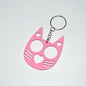 Cat Ear Self Defense Keychain Zinc Alloy 7cm 2pcs 6