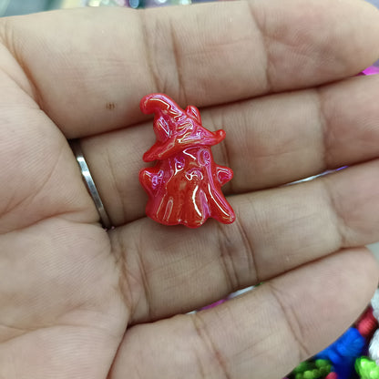 UV Plating Ghost Acrylic Beads 16x22mm Glossy Colorful 100pcs 9