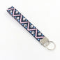 Bohemian Style Wristlet Keychain Antique Silver Polyester 2pcs 17cm 12