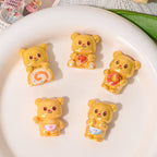 Glossy Resin Beads 29mm 3D Butterbear Adorable Focal 5pcs 4