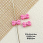 Bone and Heart Metal Beads 15mm and 10mm Baking Painted Alloy 10pcs 12