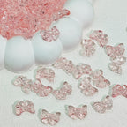 Sweet Bow Glass Beads 14mm Transparent Pastel Mixed Colors 50pcs 4
