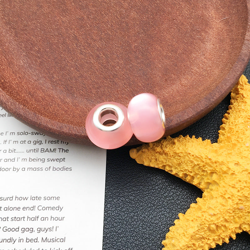 Resin Spacer Beads Pink Tone 40pcs 8