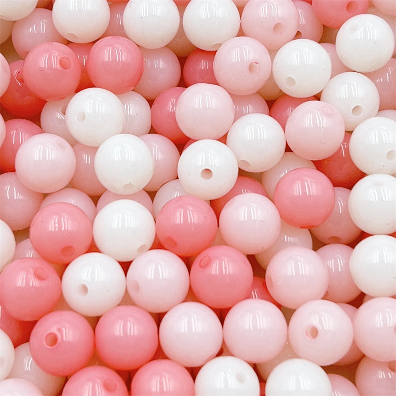 Makaron Color Round Acrylic Beads 16mm Pastel Ombre 10pcs 5