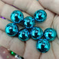 Plating Round Acrylic Beads 16mm Metallic Color Mirror Shine 100pcs 7