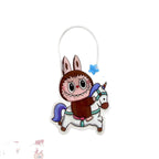 Labub Pattern Zip Lock Bags PVC Plastic Clear 18x10cm 10pcs 4