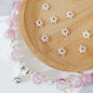Alloy Star Spacer Beads 7mm Tibetan Style 100pcs 6