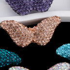 Polymer Clay Wing Rhinestone Beads 37mm Full Rhinestone Pave 6pcs 4