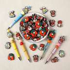 Silicone Focal Beads Easter Bunny Egg Rabbit Ears 20Pcs 3