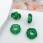 Mixed Design Resin Spacer Beads Green Tone Bulk 40pcs 18