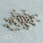 Plating Irregular Shaped Acrylic Beads Metal Colored Silver 100pcs 8