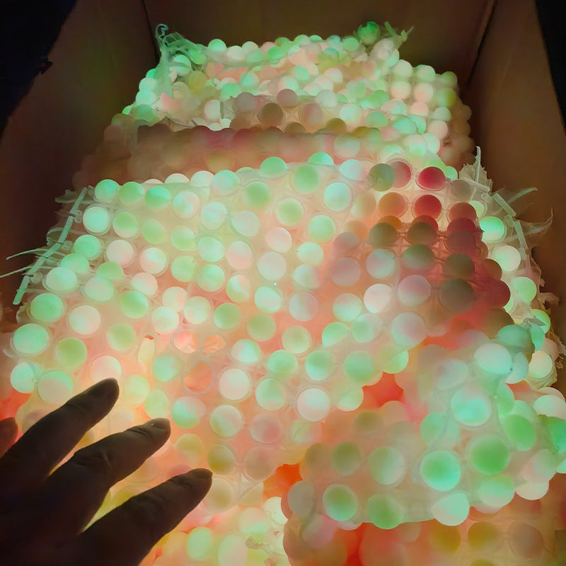 Glow in Dark 12mm 15mm Round 14mm Hexagon Silicone Beads Mixed Shapes 50pcs 3