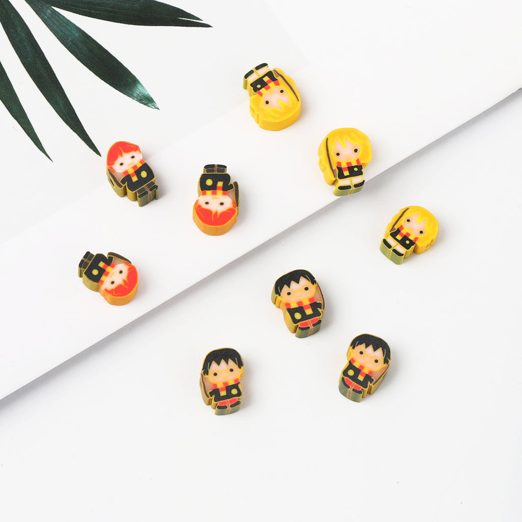 Flat Clay Beads 8mm Harry Potter Series Cartoon Faces 200pcs 4