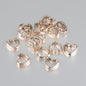 Hollow Heart Acrylic Beads 11x12mm CCB Plastic Mixed Colors 100pcs 8