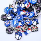 Silicone Focal Beads LA Baseball Cap Holding Ball 20pcs 2