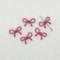 Hollow Bow Metal Beads 13x12mm Glossy Baking Painted Alloy 20pcs 17
