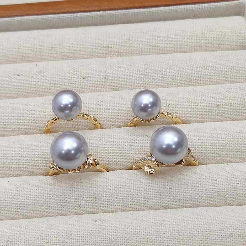 Purple Pearl Glass Beads 10mm 12mm Imitation Lustrous Round 5pcs 5