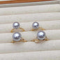 Purple Pearl Glass Beads 10mm 12mm Imitation Lustrous Round 5pcs 5