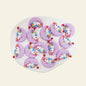 Silicone Focal Beads Lunar Unicorn Holding Moon 20pcs 12