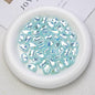 Glossy Plating Irregular Shaped Acrylic Beads 16mm Pastel Colors 20pcs 7