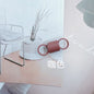Alloy Spring Beading Stopper Keychain Hardware Colorful 29mm 30pcs 16