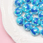 Hand Painted Cat Claw Strawberry Series Acrylic Beads 16mm 10pcs 3