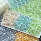 Pearl Glass Beads 8mm Glossy Pastel Smooth Finish 30pcs 2