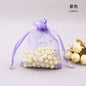 Organza Drawstring Bags Silver Butterfly Print 11x16cm 100pcs 11
