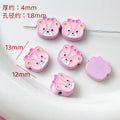 Cartoon Character Metal Beads Colorful Enamel Alloy 10pcs 6