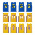 Silicone Focal Beads NBA Jerseys Player Names Numbers 20pcs