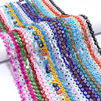 Flat Millefiori Evil Eye Lampwork Seed Glass Beads 4mm 90pcs 3