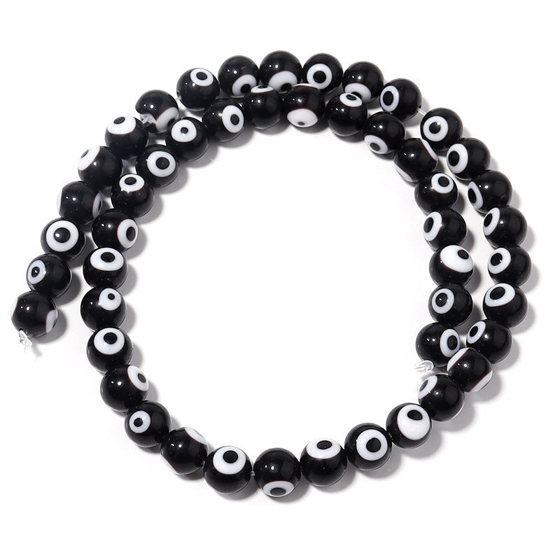 Lampwork Millefiori Evil Eye Glass Beads 4mm Antique Style 90pcs 6