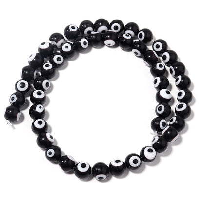 Lampwork Millefiori Evil Eye Glass Beads 4mm Antique Style 90pcs 6