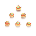 Triangular Clay Beads 8mm 10mm 4mm Hamburger Cake Polymer 100pcs 5