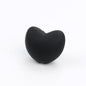 Heart Shaped Silicone Beads 21x30mm Soft Matte Finish 20pcs 9