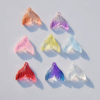 Czech Glass Beads Fish Tail 20mm Pastel Colors 10pcs 3