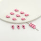 Whale Metal Beads 8mm Baking Painted Colorful 50pcs 8