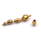 Brass Rhombus Barrel Metal Beads 3-8mm Smooth Finish 100pcs 3