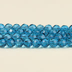 Faceted Round Glass Beads 10mm Clear Pastel Colors 50pcs 6